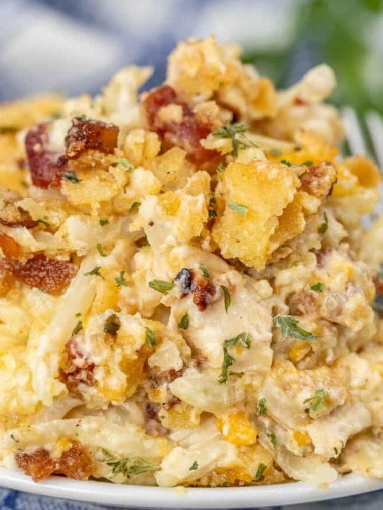 Frozen Family Meal - Crack Chicken Hashbrown Casserole