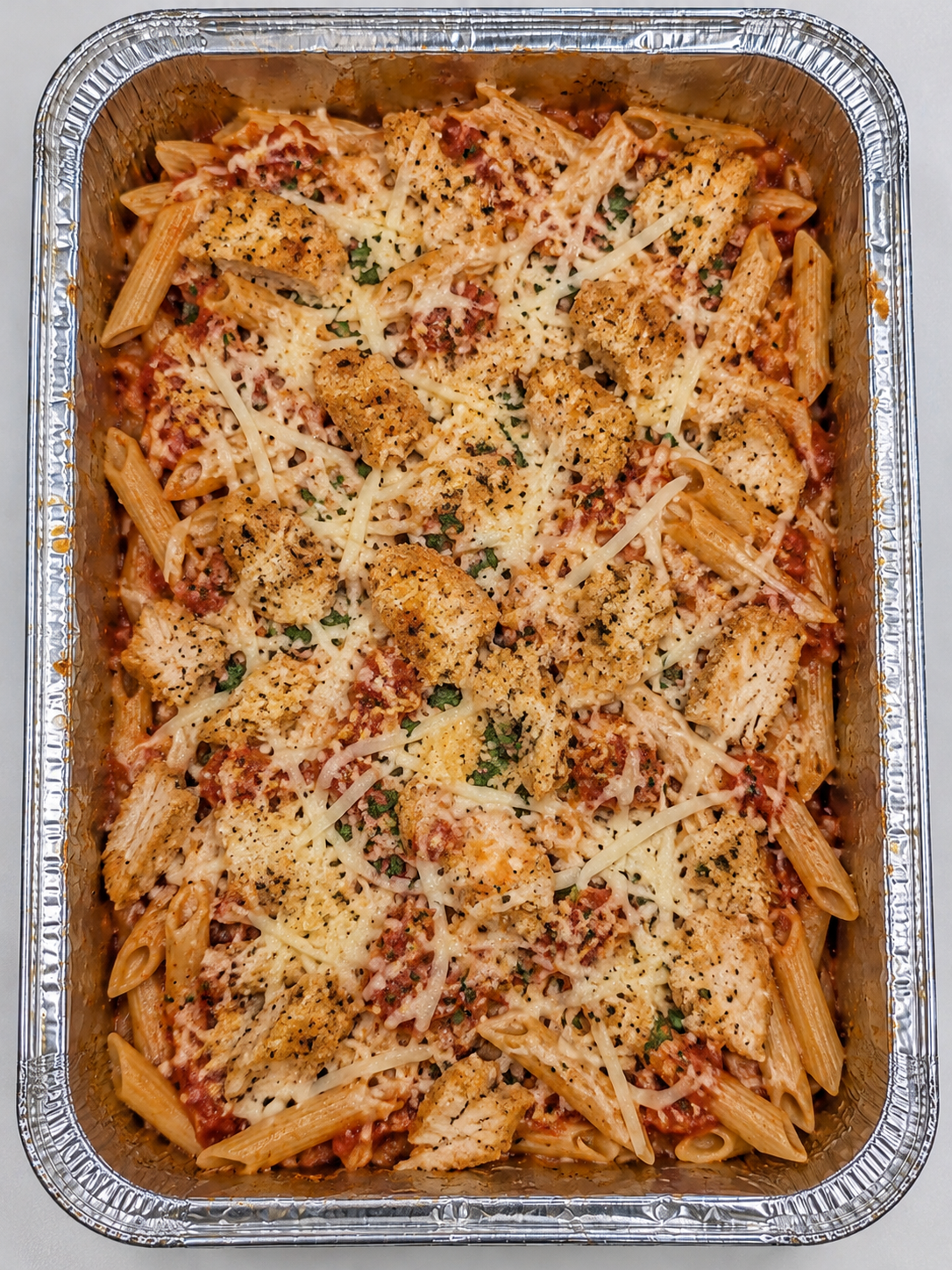 Family Freezer Meal - Chicken Parmesan Pasta