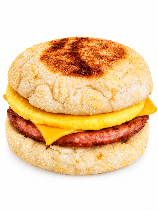 Ham English Muffin Breakfast Sandwich