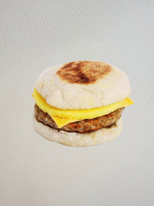 Turkey Sausage English Muffin Breakfast Sandwich